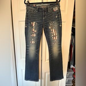 Awesome Affliction women’s jeans size 29.